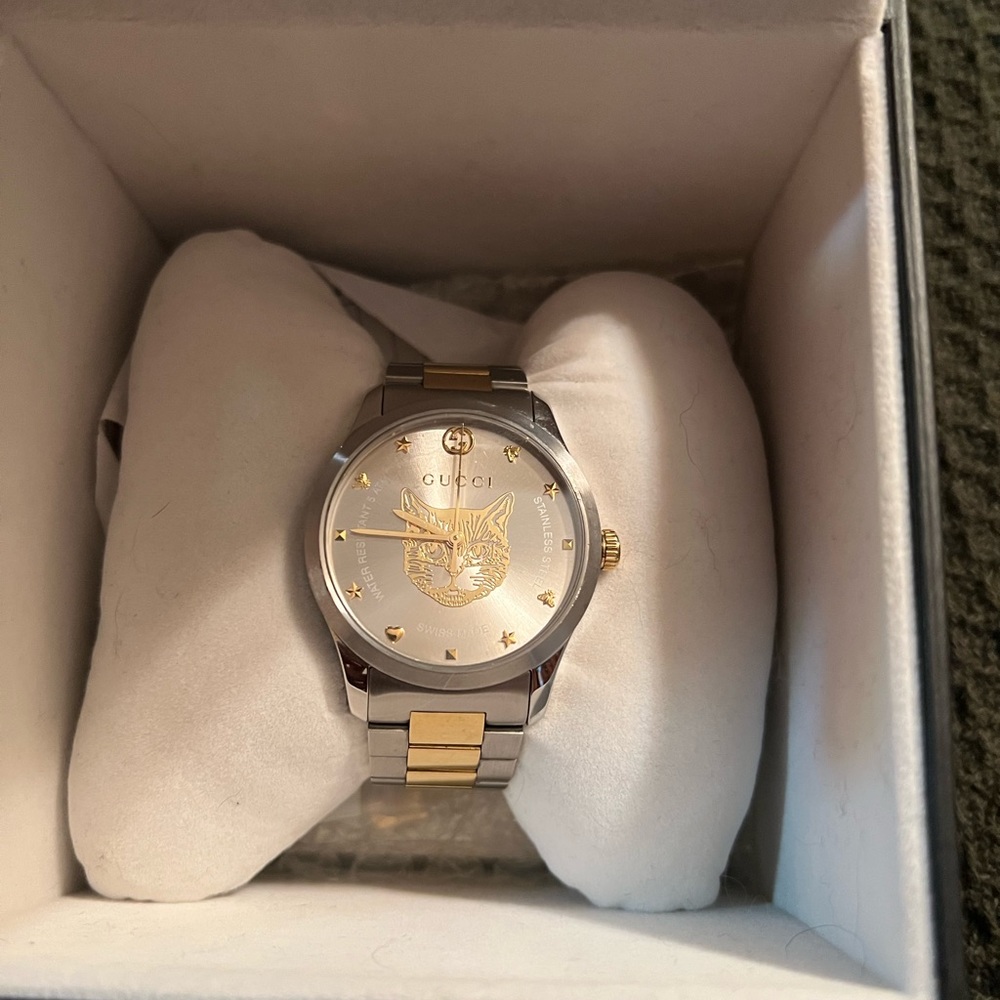 Gucci G-Timeless Quartz Cat Watch 38mm
